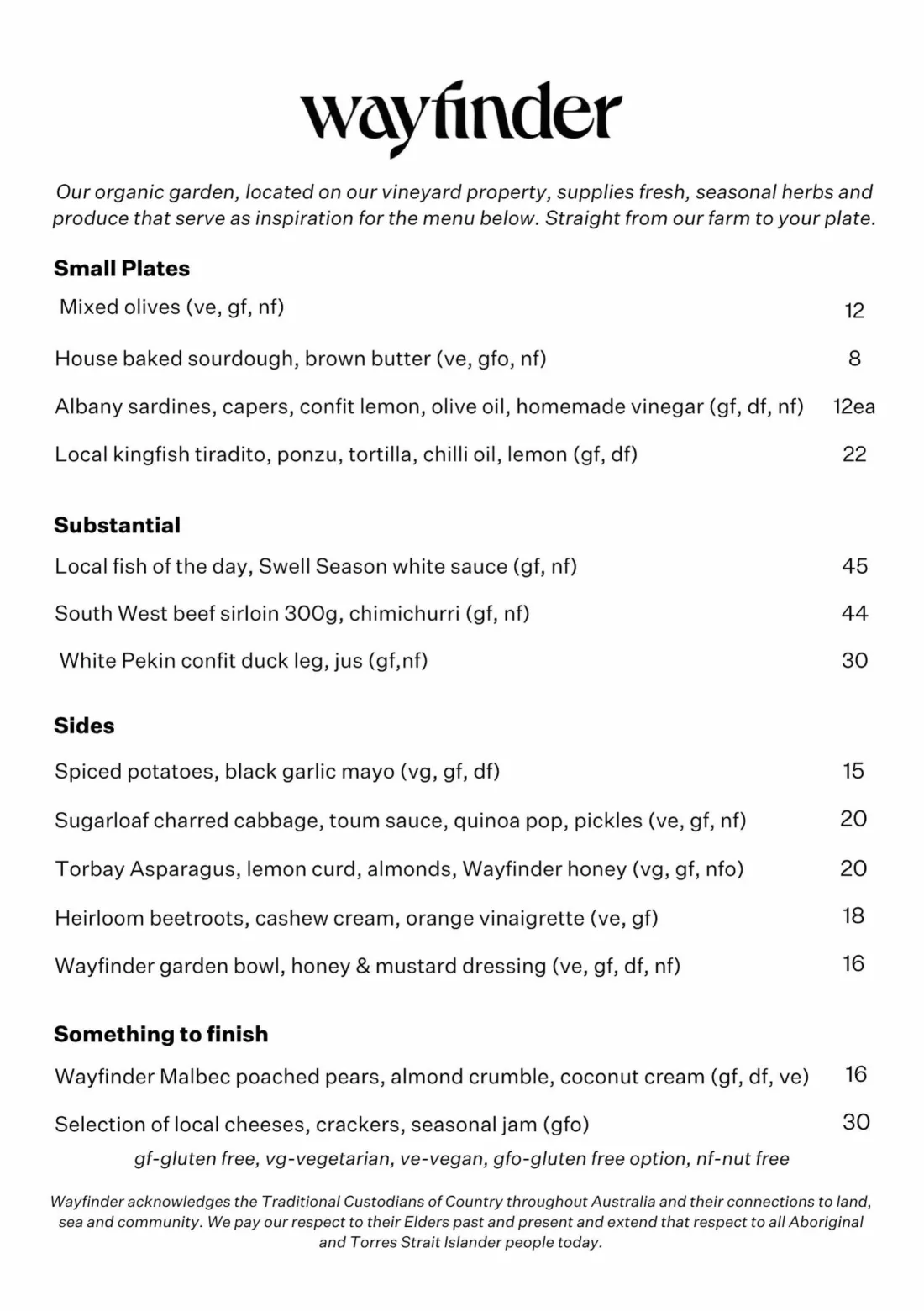Wayfinder Food Drink Menu 9